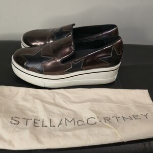 Stella McCartney Brown and black Star Platform Loafers Size 6